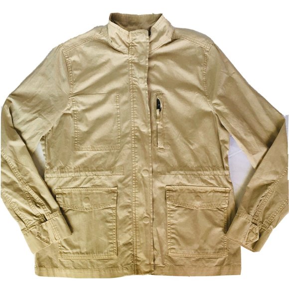 Kensie Jeans Women's Beige Khaki Tan Anorak‎ Jacket Size Small - Picture 2 of 11